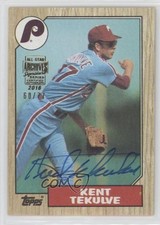 2016 Archives Signature Series All-Star Buybacks 60/77 Kent Tekulve Auto b5f