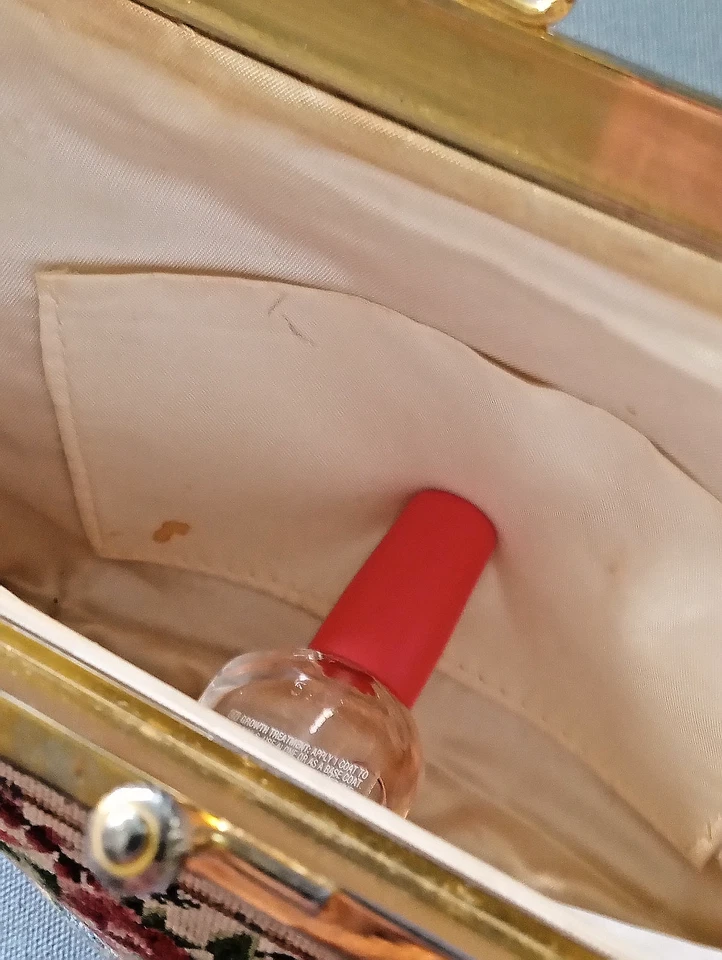 BOLSO DE NOCHE TAPIZ PETITEPOINT VINTAGE DAMAS Foto 4 de 4