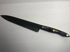 Vintage Cutco #1725 French Chef's Knife 9" Blade - Brown Handle USA Made Vintage