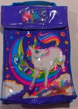 RARE Vintage Lisa Frank 90s/2000s Unicorn Moon Lunch Bag Box *Great Condition*