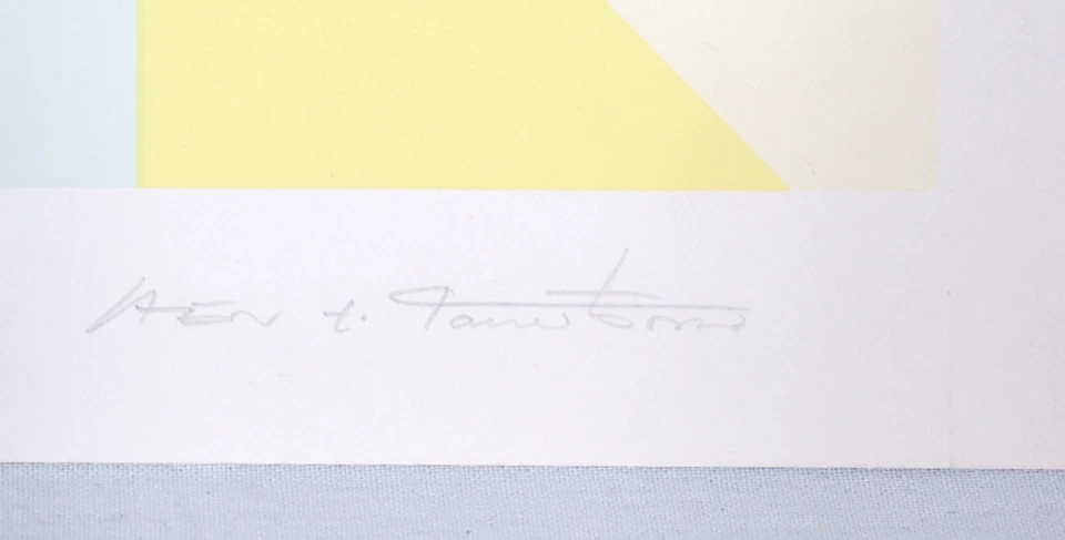 Aen t. Sauerborn: Serigrafie handsigniert, nummeriert 37/100 - Bild 2 von 4