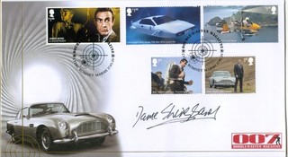 2020 JAMES BOND GREAT BRITAIN BUCKINGHAM FDC SIGNED DAME SHIRLEY BASSEY 117/175
