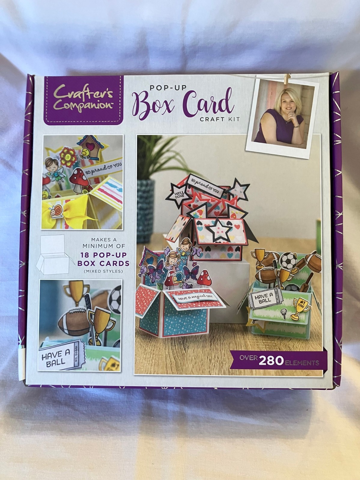 Crafter's Companion #24 Pop Up Box Card Card Making Craft Box Kit Complete