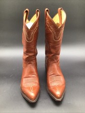 Tony Lama Brown Mens Western Boot Size 9 Style C1972 