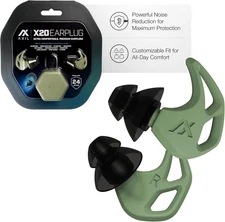 AXIL X20 Noise Reduction Ear Plugs - Green - Customizable Fit Hearing Protection