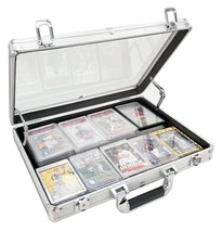 Large 16x12 Acrylic Card Display Case, Lockable, Portable Trade Show Jewelry