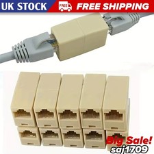 10pcs RJ45 Ethernet Cable Coupler Straight Joiner Cat5e Cat6 Network Connector