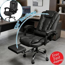 Executive Office Chair High Back Swivel Computer Chair Padded Seat with Footrest