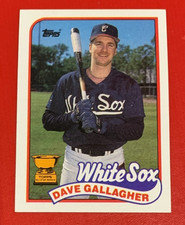 MLB DAVE GALLAGHER Chicago White Sox 1989 Topps ROOKIE Trading CARD #156. rookie card picture
