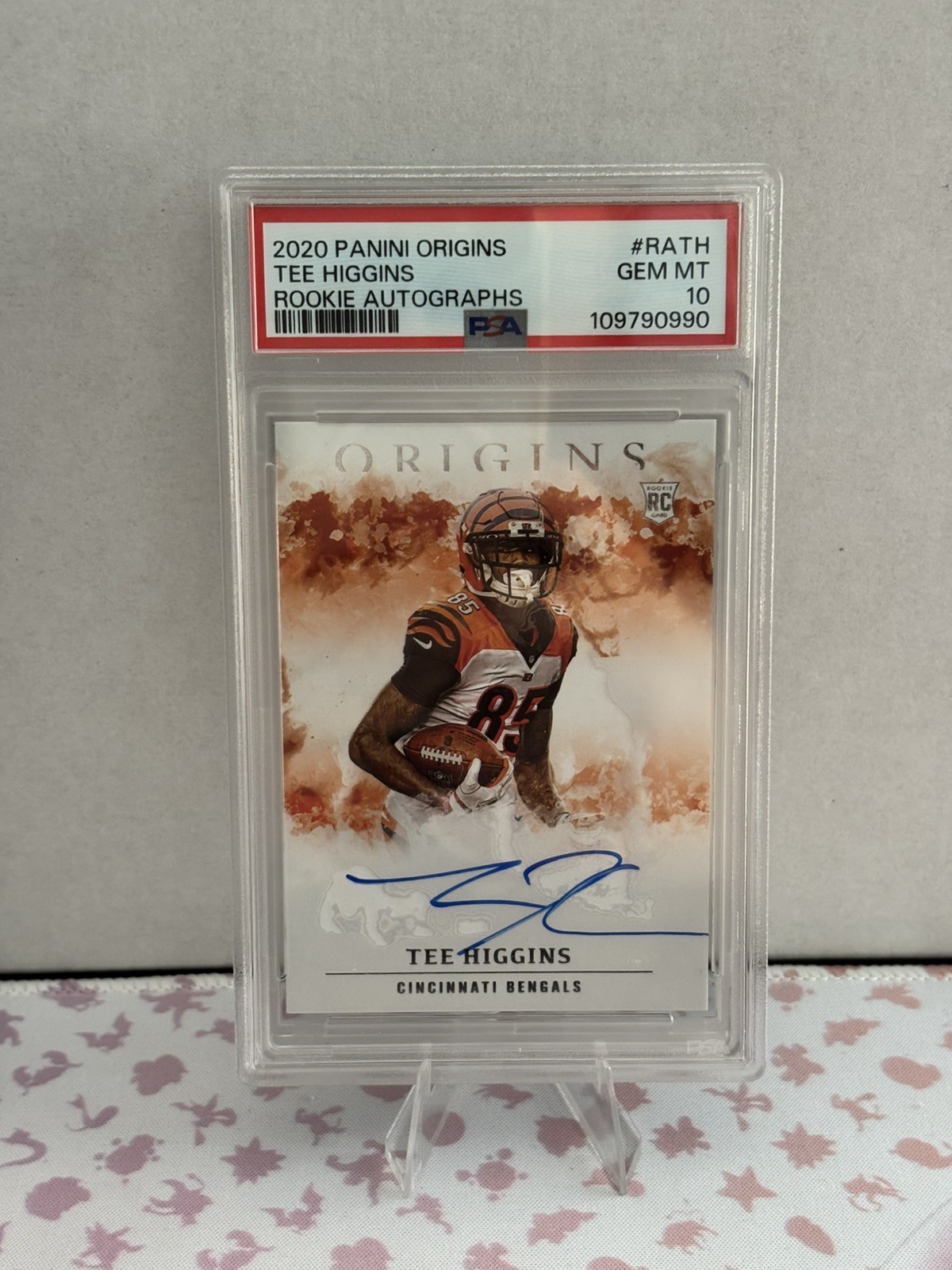 Tee Higgins Panini Origins Rookie Autographs #RATH Base