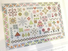 Counted Cross Stitch Kit PARADISE MOTIF Sampler 14ct Aida Riverdrift
