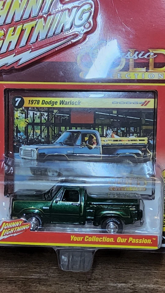 Johnny Lightning 1978 道奇 Warlock 步进卡车绿色压铸 1/64 全新带盒 — 第 2/4 张图片