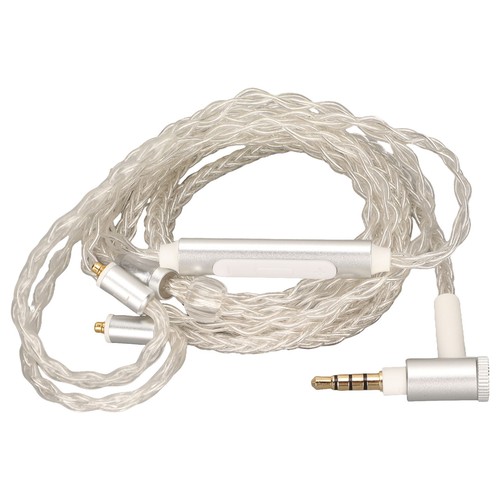 Earphone Upgrade Cable Silver Plated MMCX Headset Cord Clear Bass Elbow Plug For - Picture 10 of 12