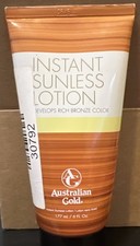 Australian Gold Tanning Lotion 6 oz Instant Sunless Tanning Rich Bronze Color