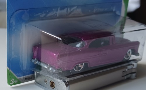 2009 Hot Wheels Treasure Hunt 55 Chevy Error Car Missing Side Tampo/Graphics - Picture 3 of 5