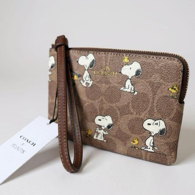  ︎Neu mit Etikett ︎Coach x Snoopy Collaboration Münzetui Etui