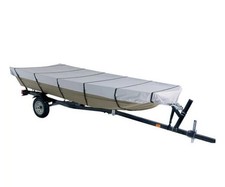300-Denier Polyester Water-Resistant Jon Boat Cover, Gray