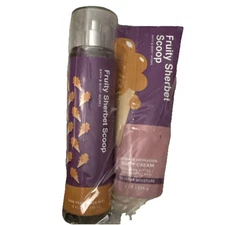 Bath & Body Works Fruity Sherbet Scoop Hydrating Body Cream & Fragrance Mist