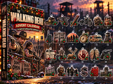 The Walking Dead 24 Pcs Mini Hanging Ornaments Holiday Advent Calendar BC288