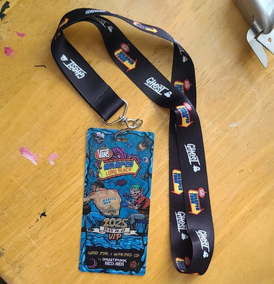 Vans Warped Tour Long Beach 2025 VIP Laminate Pass Badge & Lanyard 7/26-27
