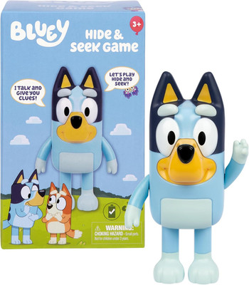 Bluey Game Hide and Seek Electronic Figure, Articulated, Musical Kids Figurines 