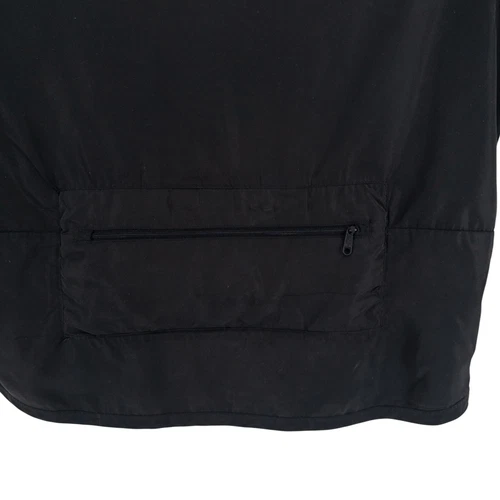 Bearded Goat Men's Med Full Zip Packable Windbreaker Black Outdoor Hiking Jacket image 4