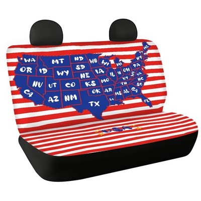 General Motors Map Printed Rear Seat Pollution Protection Cover 2-Piece Set