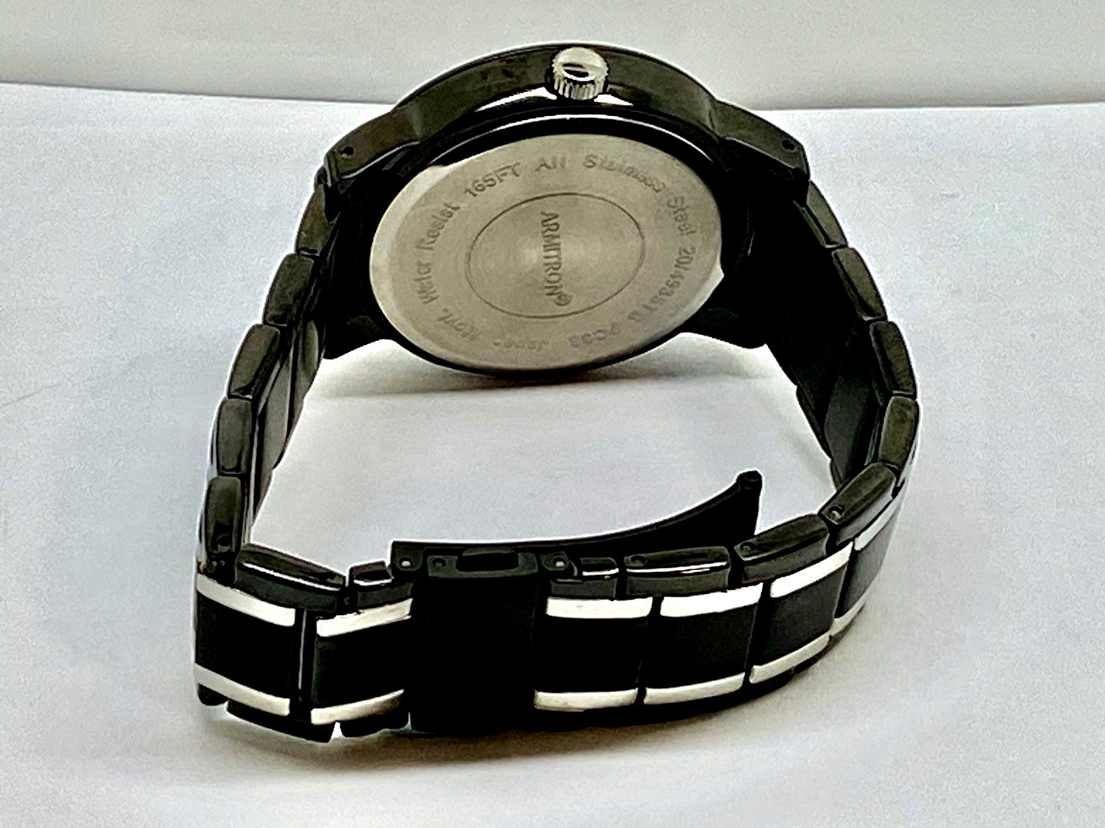 Armitron 20-4935TB Men's Watch Quartz Black Tone WR50m 41mm SMALL SCRATCHES