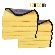 10 PCS Microfiber Cleaning Cloth for Daily Washing & Car Care Detailing Towel