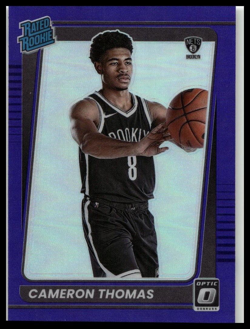 2021-22 Donruss Optic #153 Cameron Thomas Purple