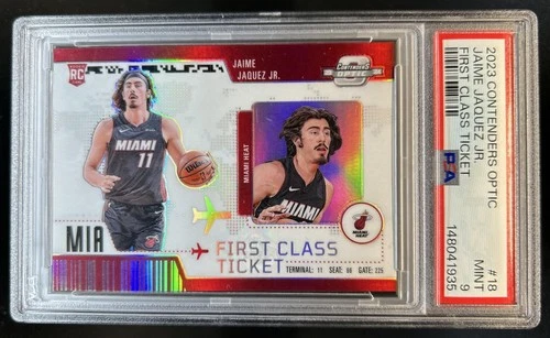 2023-24 Panini Contenders Optic Jaime Jaquez Jr. First Class Ticket RC #18 PSA 9