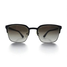 PRADA Wellington Half-Rim Sunglasses Black/Gunmetal SPR61S Size 55   21 Made in I