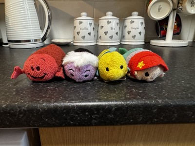 Disney Store Plüsch Tsum Tsum 8er Set Die kleine Meerjungfrau Flunder Triton