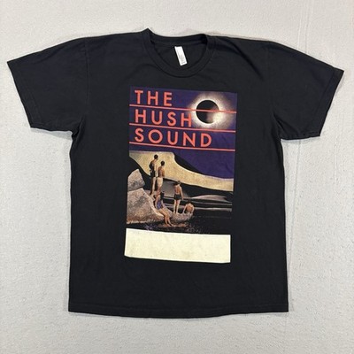 The Hush Sound Band T Shirt 2000s Merch Indie Pop Rock Emo Sz L American Apparel