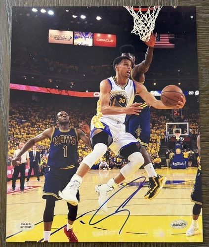 Stephen Curry Autograph Warriors 8x10 Signed Photo Dual Authenticated