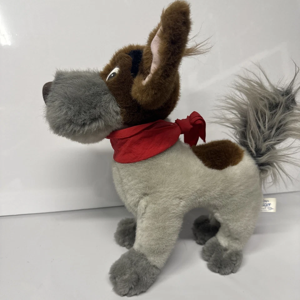 1988 Disney Oliver & Company DODGER Dog Standing Plush Scarf Vintage Sears K2 - Image 3 of 4
