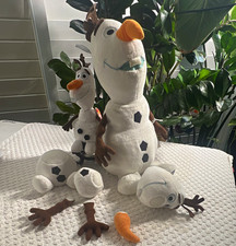 Disney Store Frozen Olaf Plush Lot of 3 Medium 14-24 in 2013 1569/18398