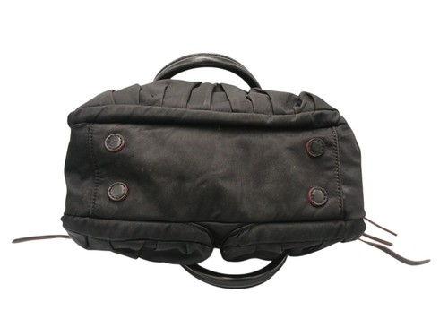 MZ WALLACE Jane Bedford Black Nylon/Leather Shoulder Bag Pink Lining - Picture 6 of 8