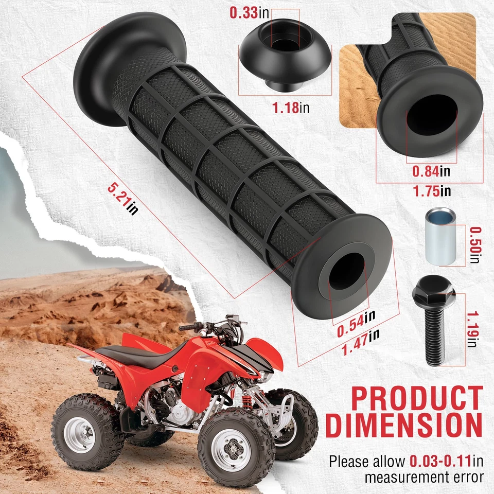 Protector de extremo de 2 manijas y manillar con tornillo para Honda FourTrax 125 250 300 350 Foto 3 de 4