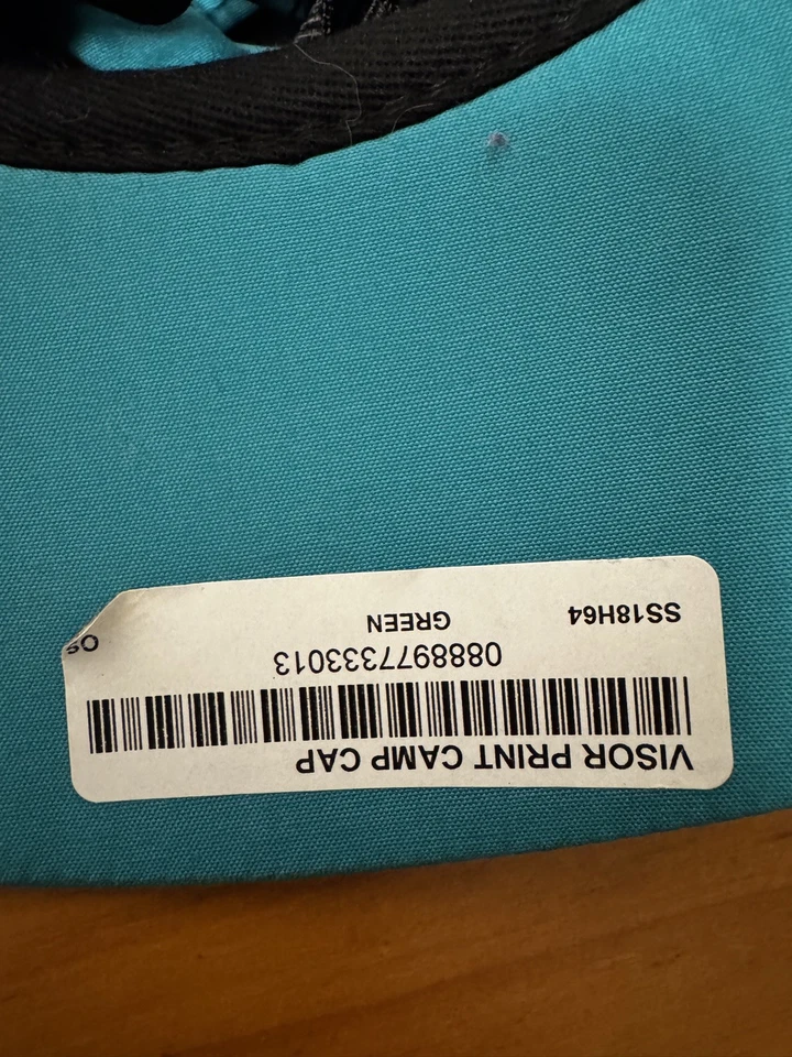 Gorra de campamento con estampado de visera Supreme - Aqua (PS18) NUEVA Foto 4 de 4