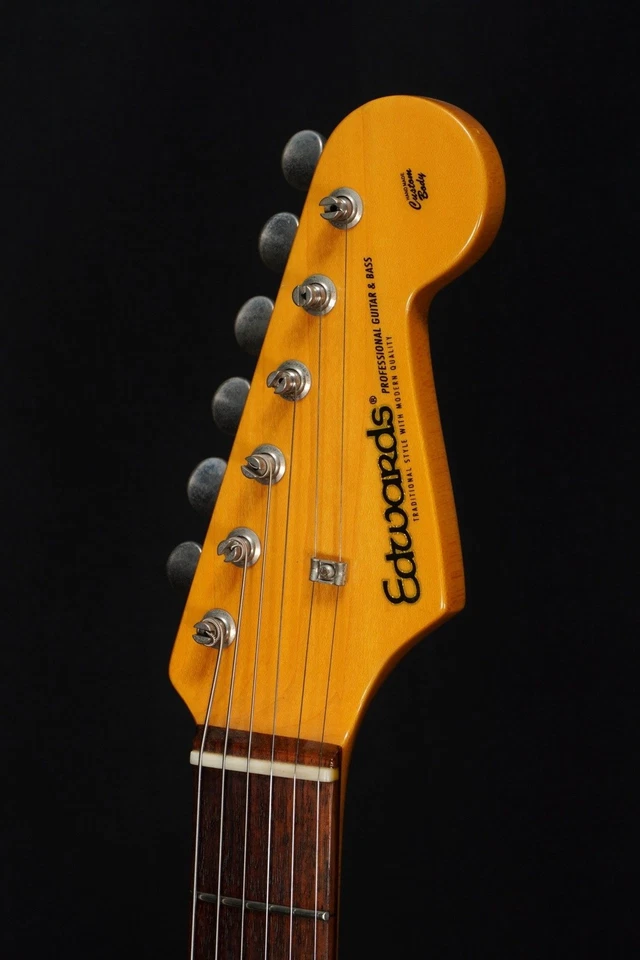 Edwards E-SE-93R/LT Vintage Blanco Usado Cuerpo de Aliso Cuello de Arce con Estuche Suave Foto 3 de 4