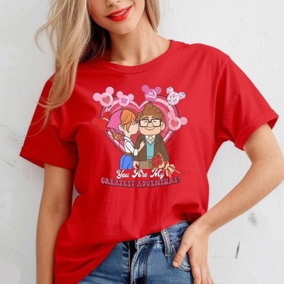 Ellie And Carl Valentine T-Shirt, Disney Up Movie Valentine Shirt, Disney T-Shir
