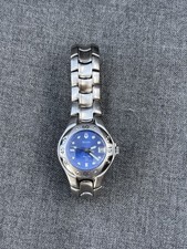 Bulova Marine Star Womens Blue Dial Stainless Steel Watch 29.3mm A0 Case