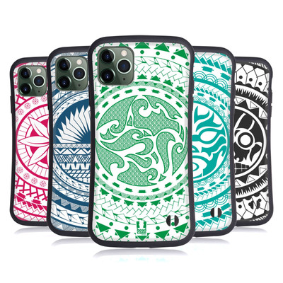 HEAD CASE DESIGNS POLYNESISCHE MUSTER HYBRID HUELLE FÜR APPLE iPHONES HANDYS