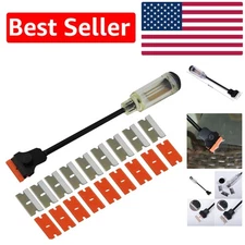 20-Blade 12-Inch Long Razor Scraper with Storage & Non-Slip Handle for Easy Use