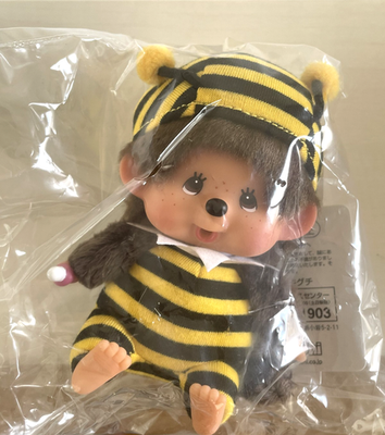 Monchhichi Bee costume Keychain Plush Mascot Sekiguchi JAPAN | eBay