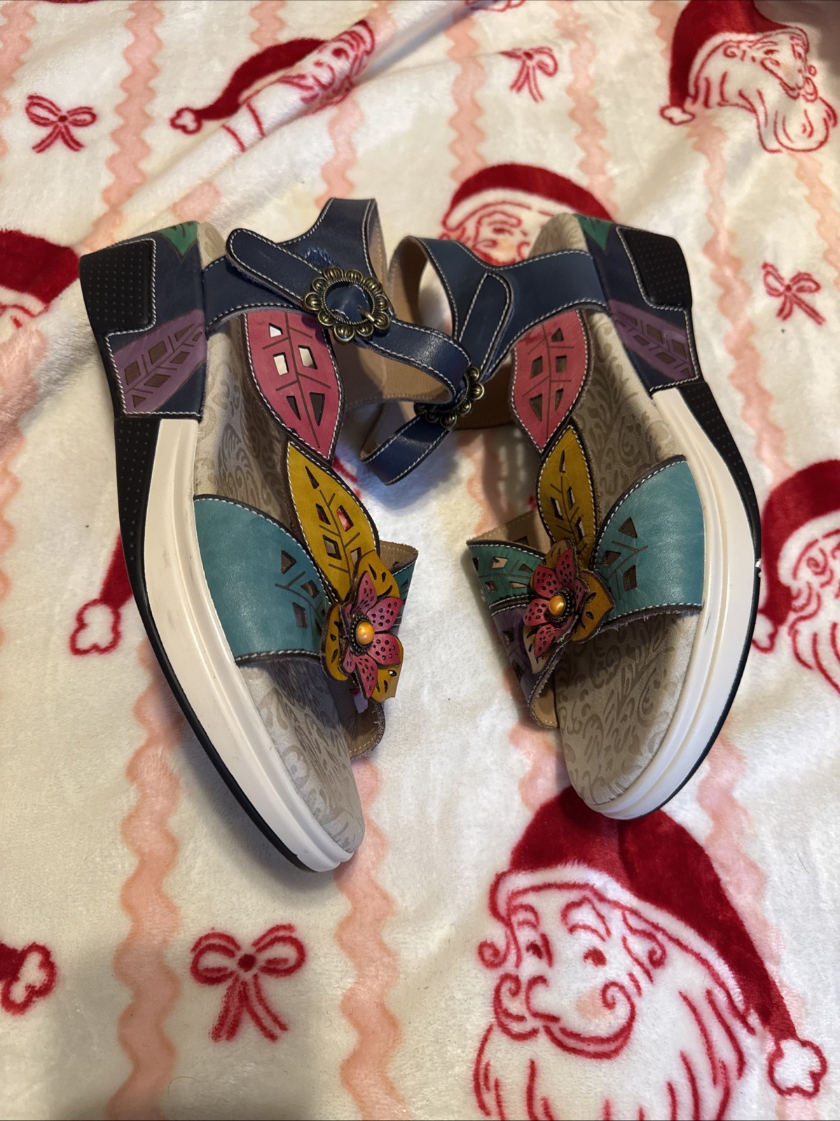 L’Artiste Spring Step Alora Wedge Sandals Women’s 41 Lylie Blum  9.5-10