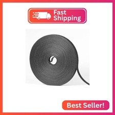 1/2in x 100ft Hook and Loop Roll Black Straps Ties for Cable Management