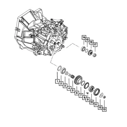 Mopar 68146122AA Manual Transmission Blocking Ring For 2012 2019 500 for Fiat - Image 2 of 4