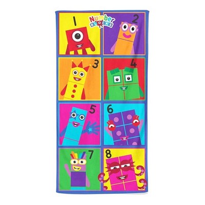 Numberblocks - ''Meet the Numberblocks'' Badetuch, Figuren (TC403)